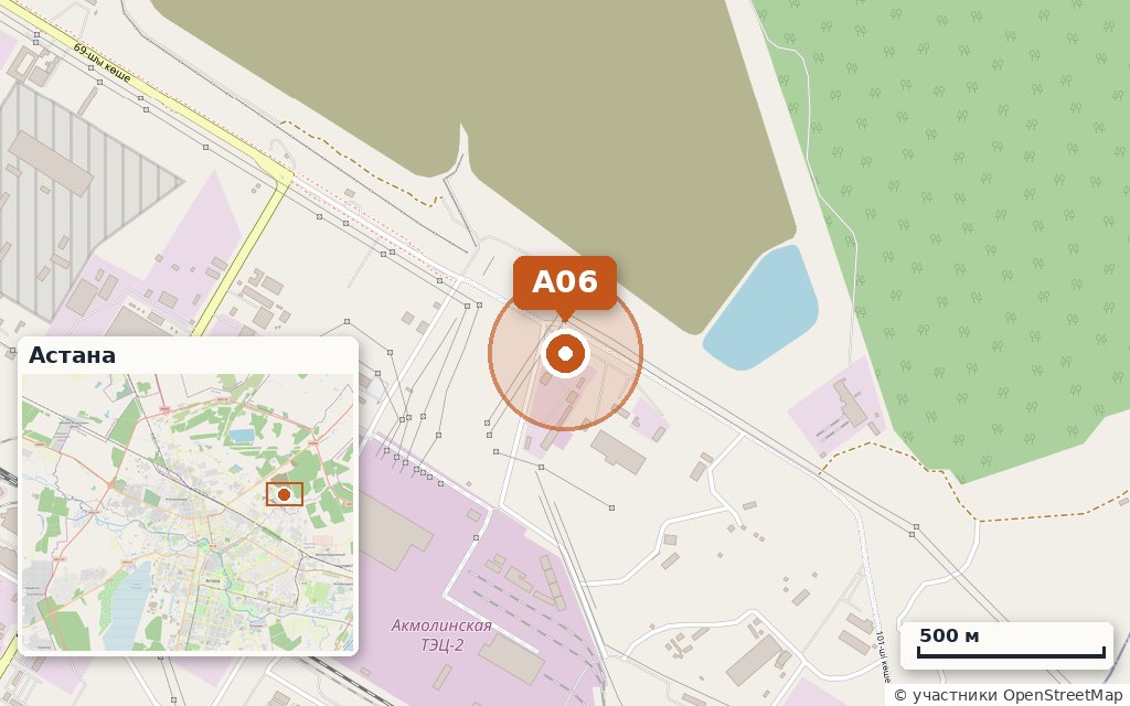 Карта: Склады 2 000 м² · Проезд 69