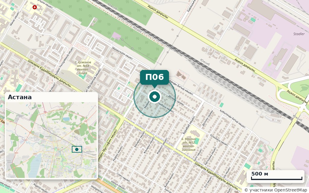 Карта: Офисно-производственное здание · Акарыс 50