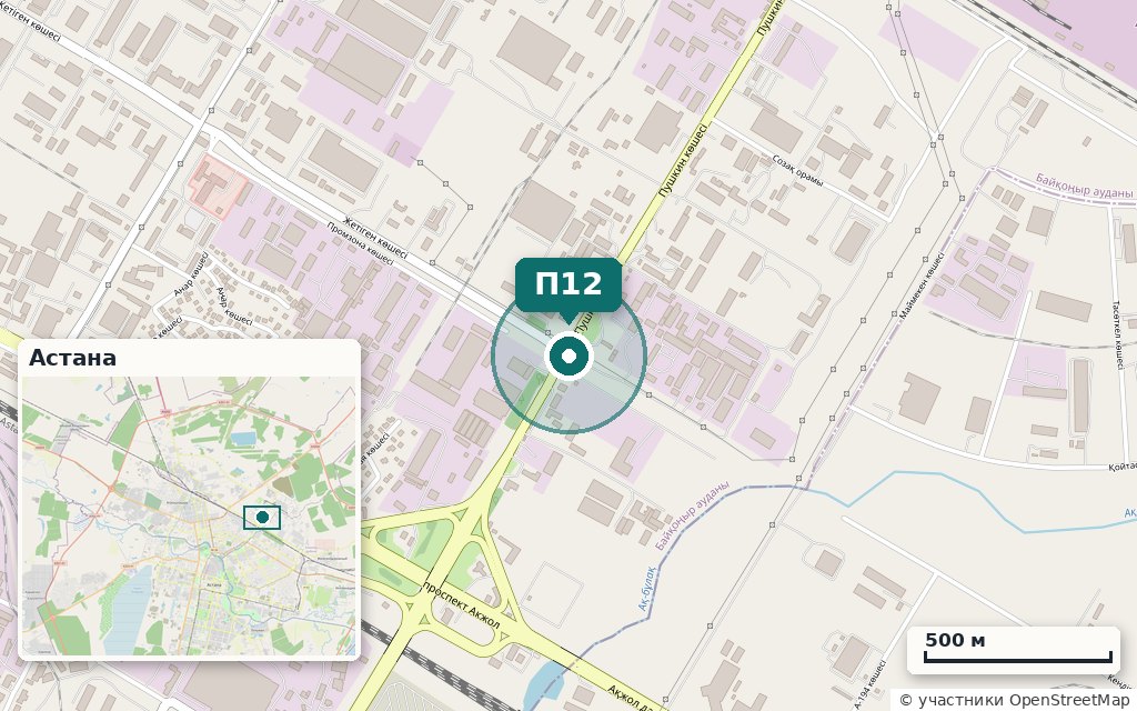 Карта: Промбаза, здание 1 554 м² · Пушкина (Чугунка)